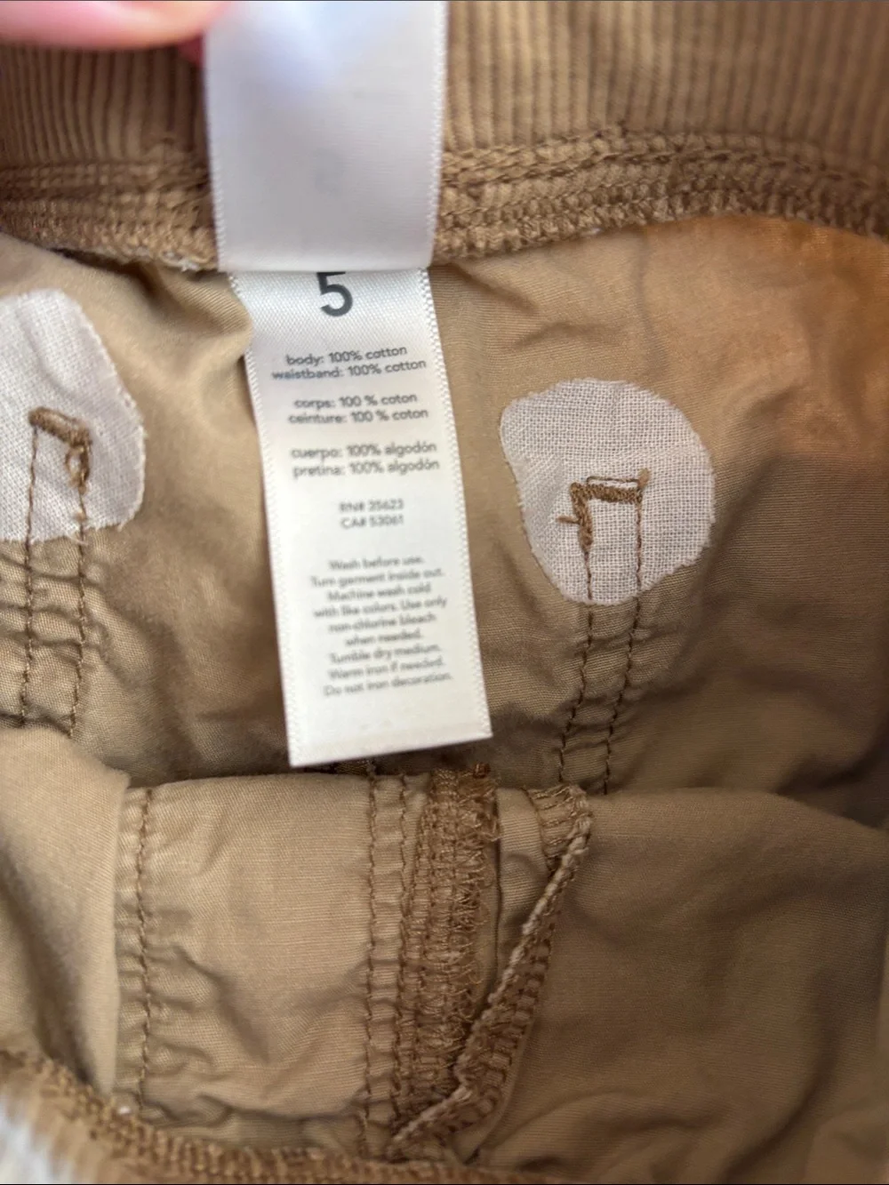 Size 5 Carter’s Tan Khaki Joggers
